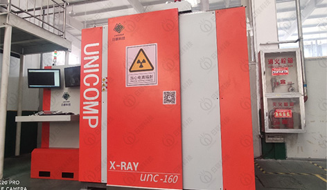 UNC160 DR NDT X-Ray instalado em uma fundição de Changzhou para o seu controle de qualidade de peças de fundição automotiva