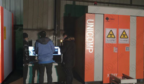 UNC160 DR-Raio X usado para a inspeção do NDT do shell de alumínio automotivo