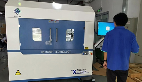 raios-X Unicomp AX8200L com 1,5 m de LED Faixa de inspeção para verificação Vácuo