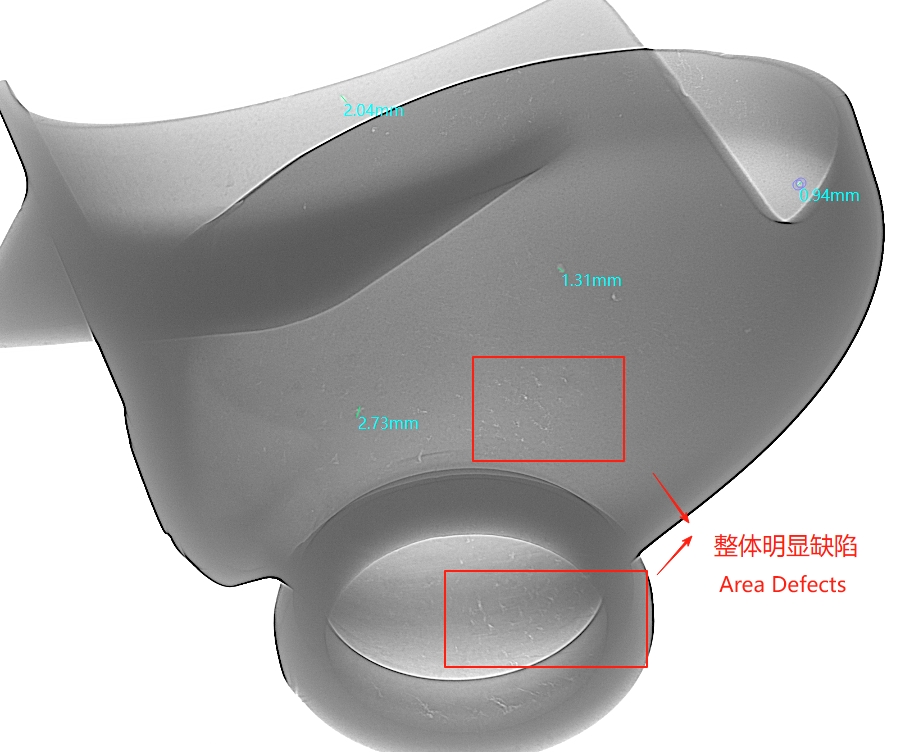 Componentes automotivos NDT raio X UNICOMP UNC225 