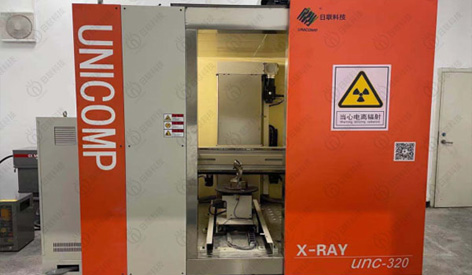 Raio X de 320KV NDT usado para a detecção de falha de carcaça automotiva do vortex